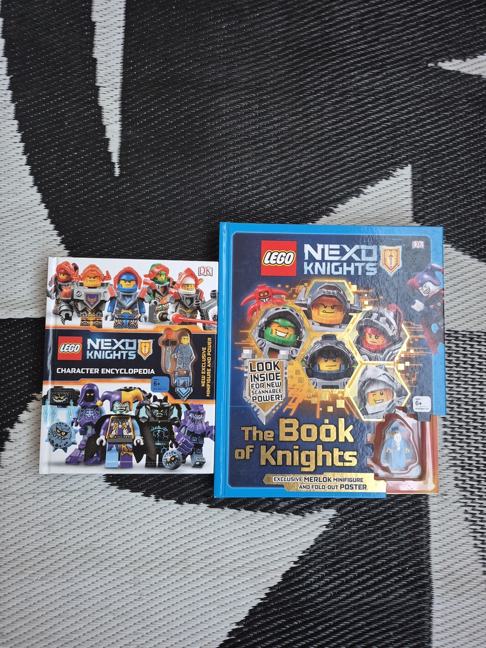 Two LEGO Nexo Knights Books With Minifigures